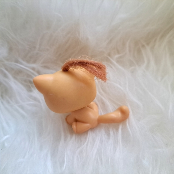 Littlest Pet Shop | cute Yellow Cat with hair #78 - Picture 5 of 8